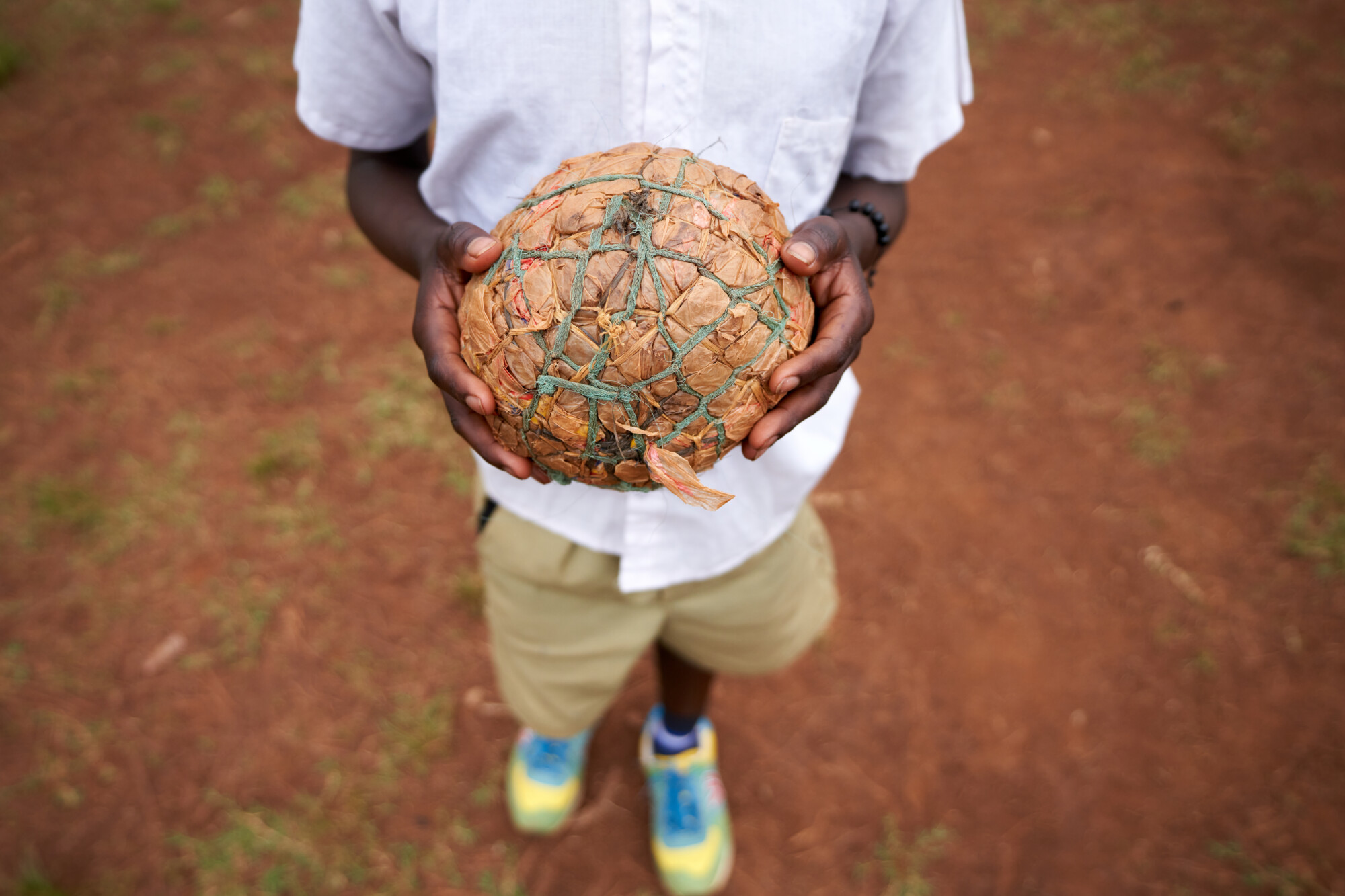 Street children engaging in an educational activity in a safe space