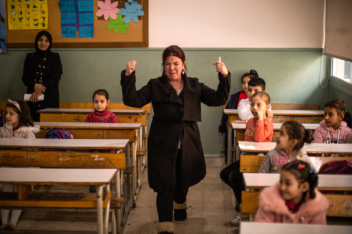 French class at the Sogman primary school in Sejnane