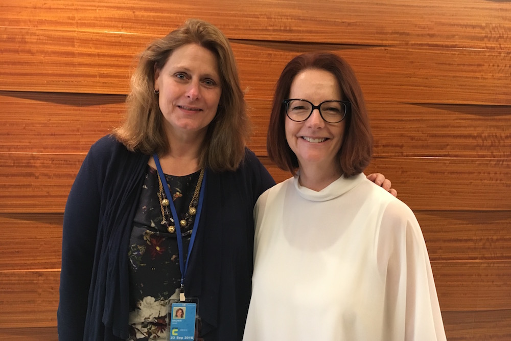 Sarah Brown With Julia Gillard