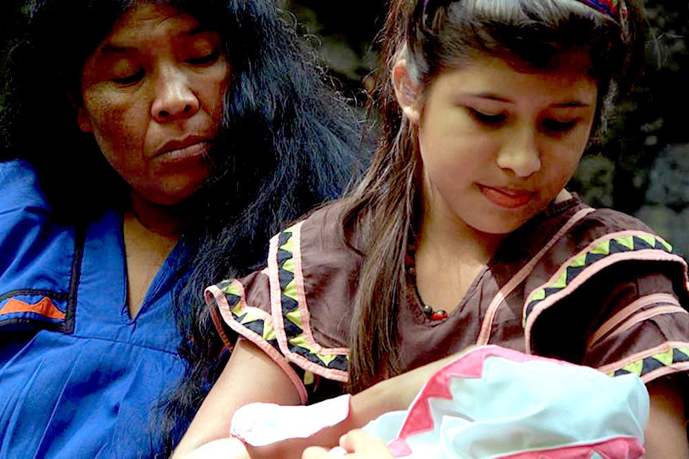 Scene From The Film Defenders Of Life About Child Marriage Among Ngobe People In Costa Rica