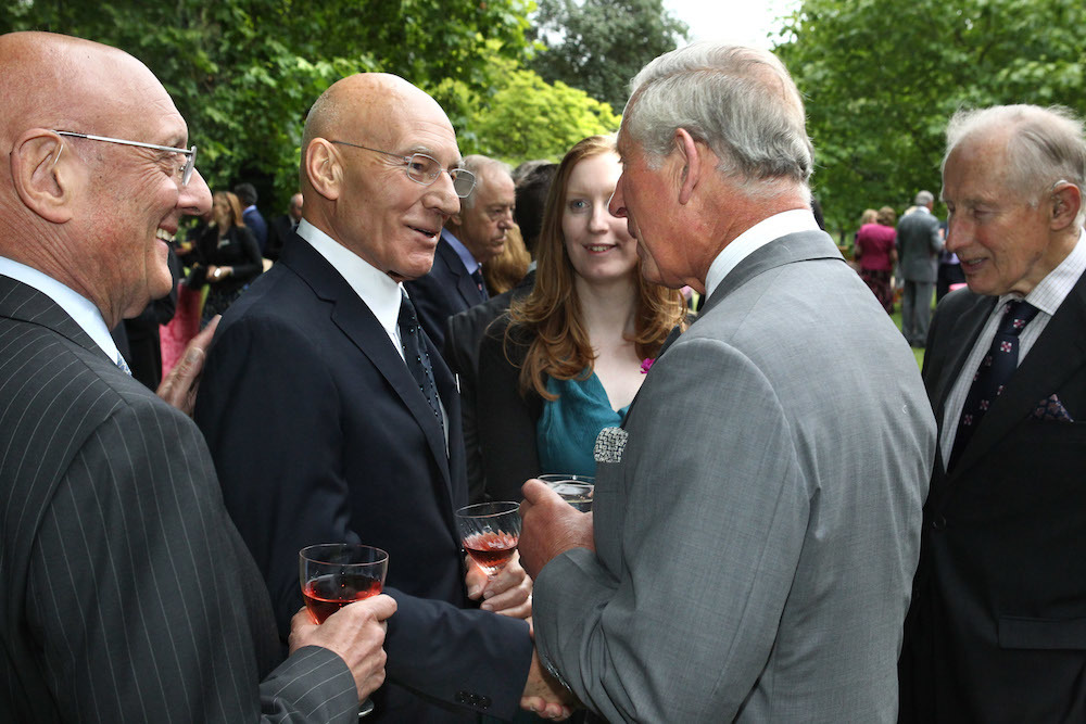 Sir Patrick Stewart With Prince Charles At A Combat Stress Event