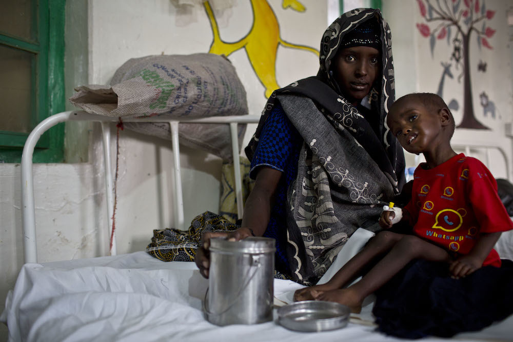 A Somalian Mother With A Young Malnourished Child In Burao In March 2017