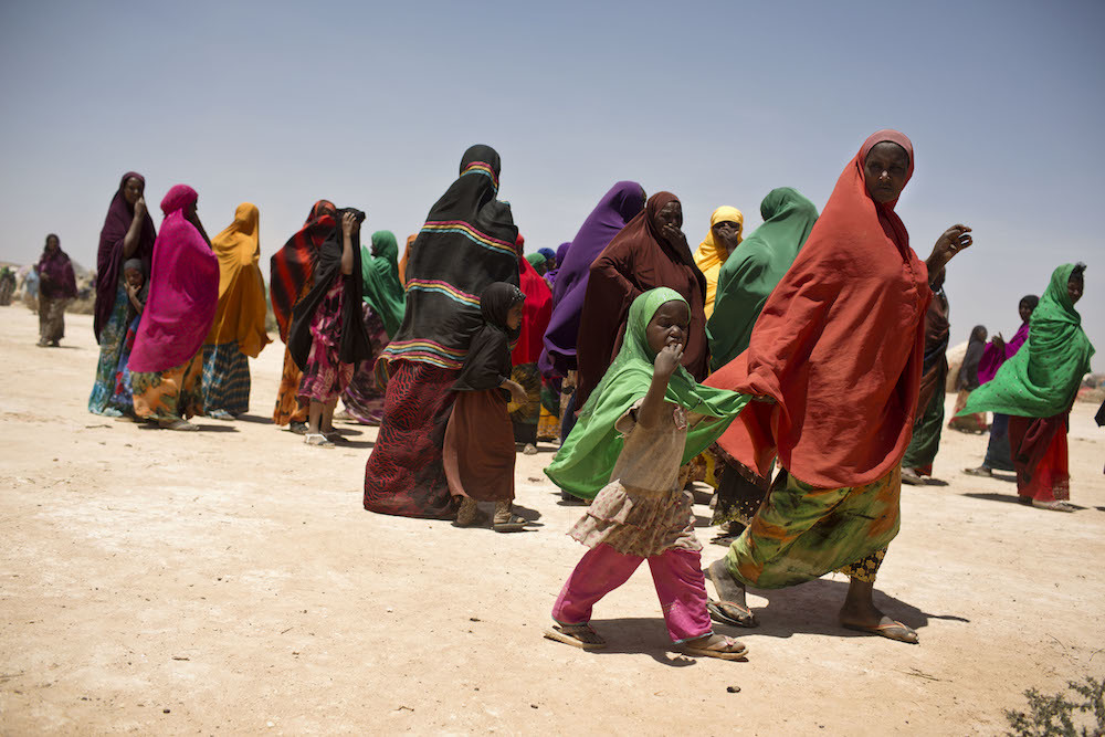 Familes Forced To Move By Drought Go To Mobile Medical Unit Near Ainabo In Somalia