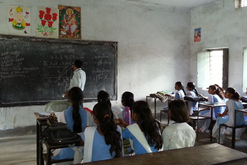 Indian Students At Town Hall High School Hajipour Get A Maths Lesson Picture By Flickr Tess India