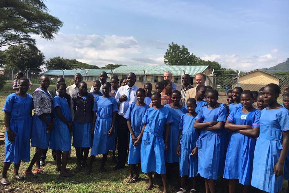 Irish Government Minister Joe Mc Hugh Visits An Irish Aid Funded School In Karamoja In 2016 Picture Facebook Irish Aid