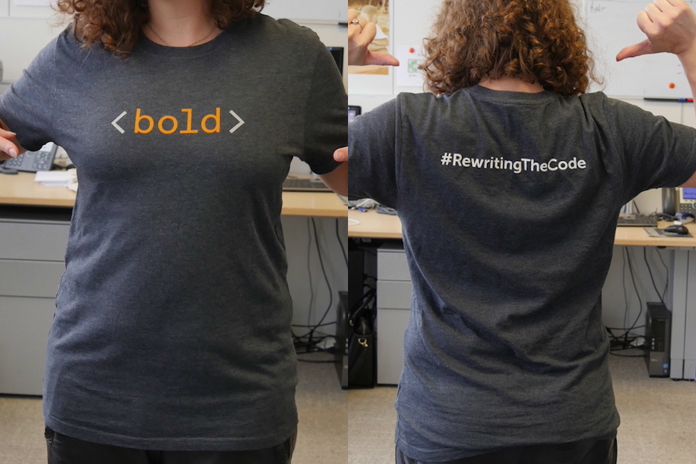 Rewriting The Code T Shirt Made By Rose And Willard