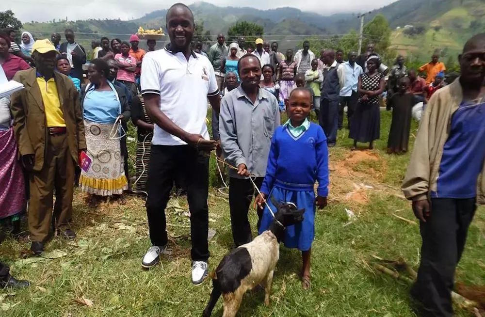 Joy For Children Uganda Girl And Family Get A Goat New Version