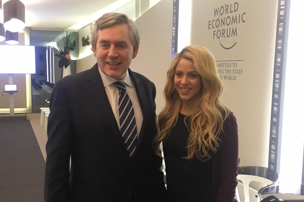 Shakira And Gordon Brown