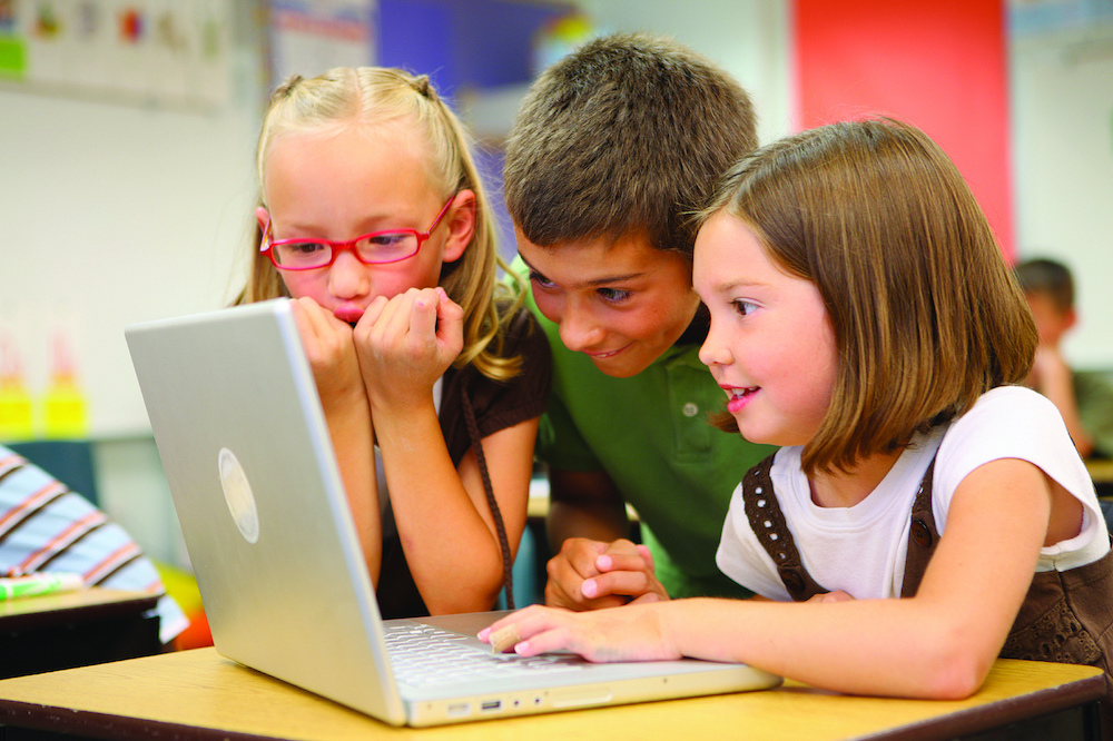 Young Children At A Computer