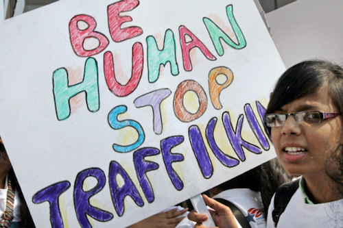 Human Trafficking Protest In India