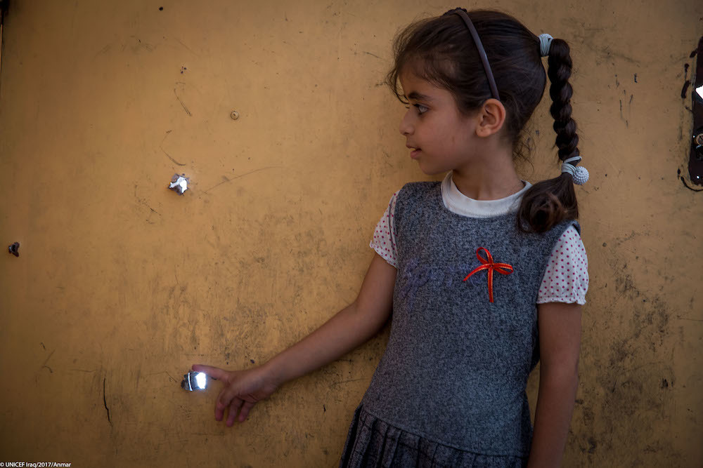 Mosul Student Bullet Holes At Farahedee School