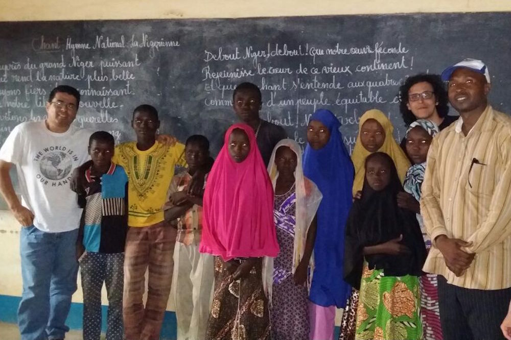 Vernor Munoz Of Plan International Visits A School In Niger
