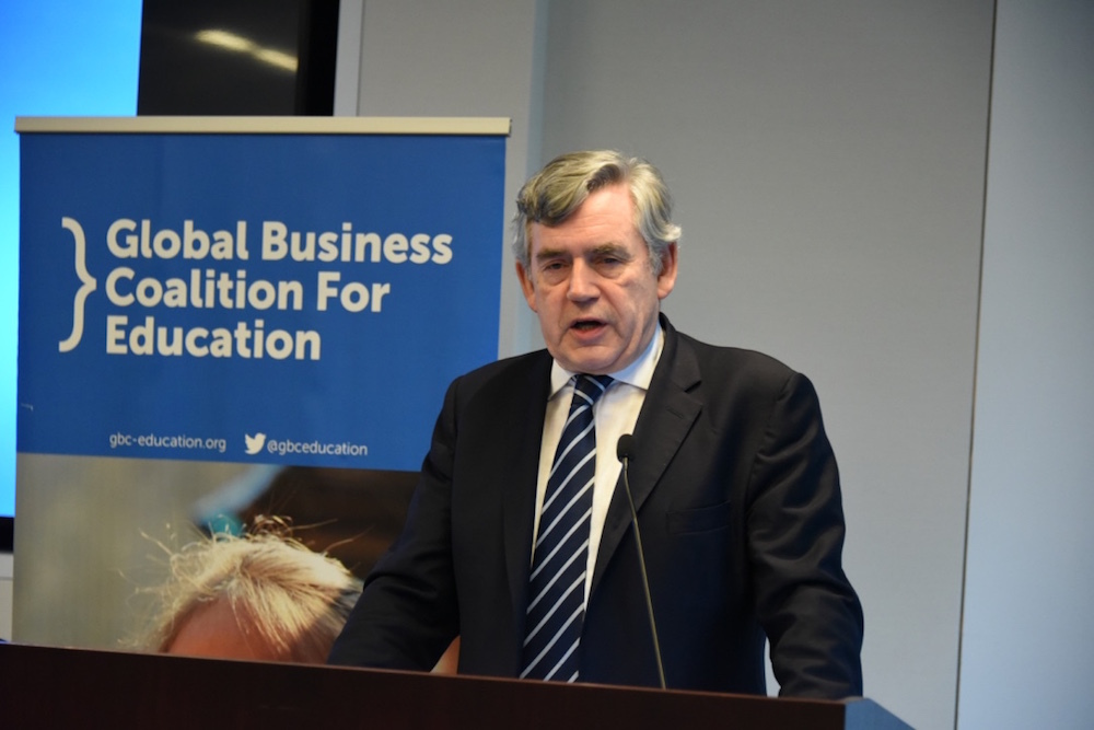 Gordon Brown At Gbc Education Event