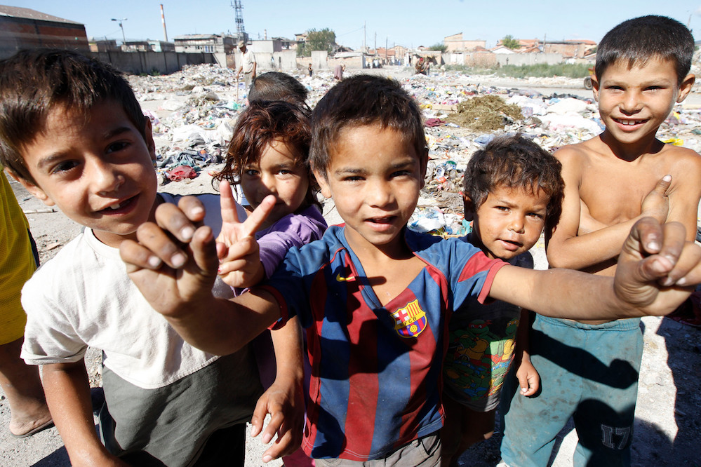 Bulgarian Roma Children Work On A Waste Disposal Site In Nadezhda Neighborhood