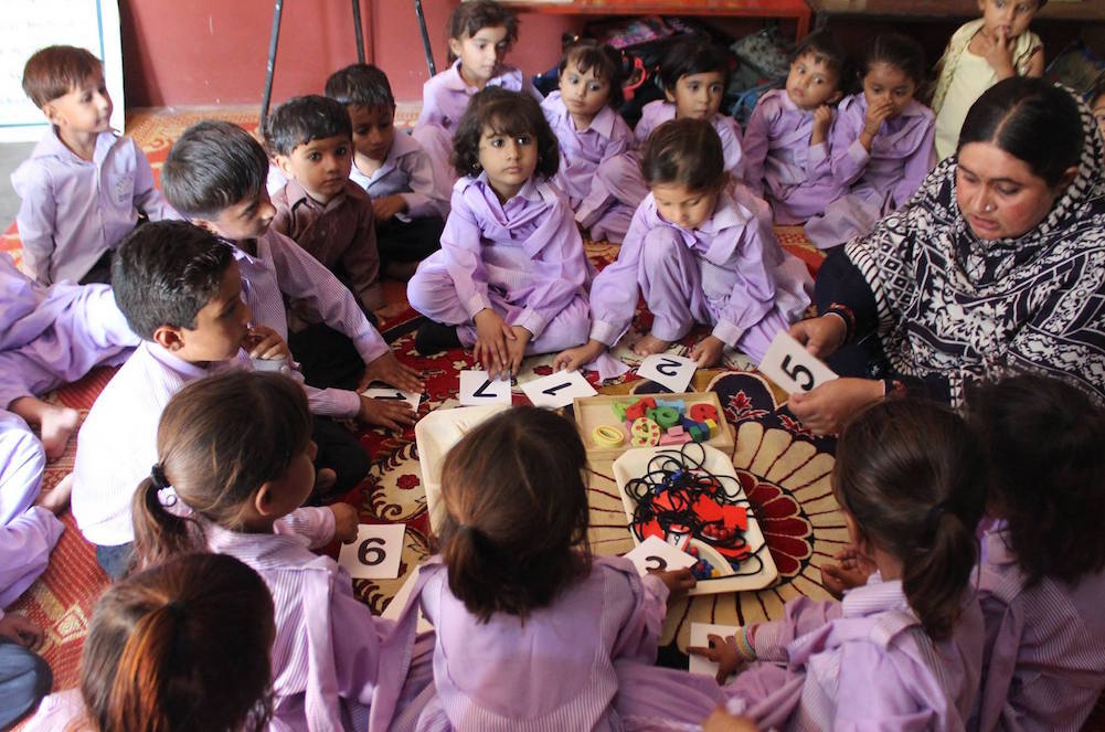 Children Aged Three To Five At Ecd Centre In Pakistan