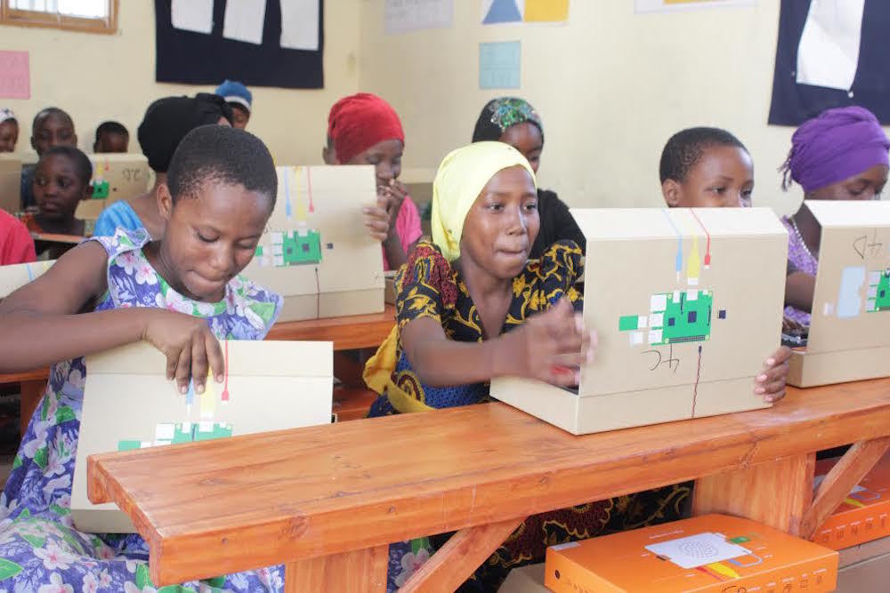 Code Clubs Tanzania Girls Open Their Compuer Boxes