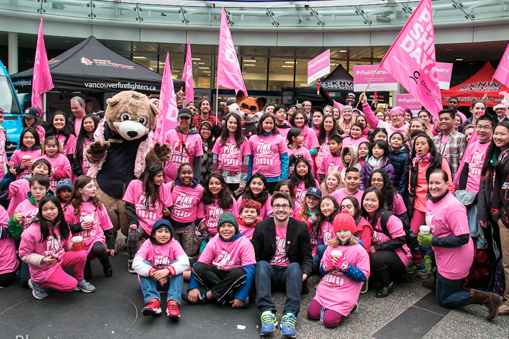 Pink Shirt Day 2017 In Vancouver