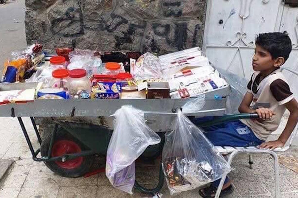 Son Of Yemeni Teacher Anwar Al Athouri Sells Sweets From Wagon