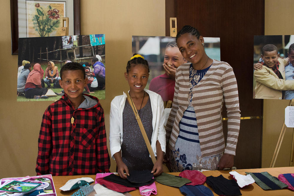 Ethiopian Children At A Menstrual Hygiene Management Day