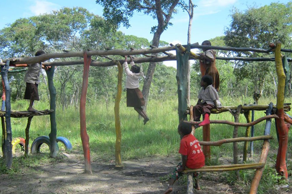 Children At A Zambian Primary School