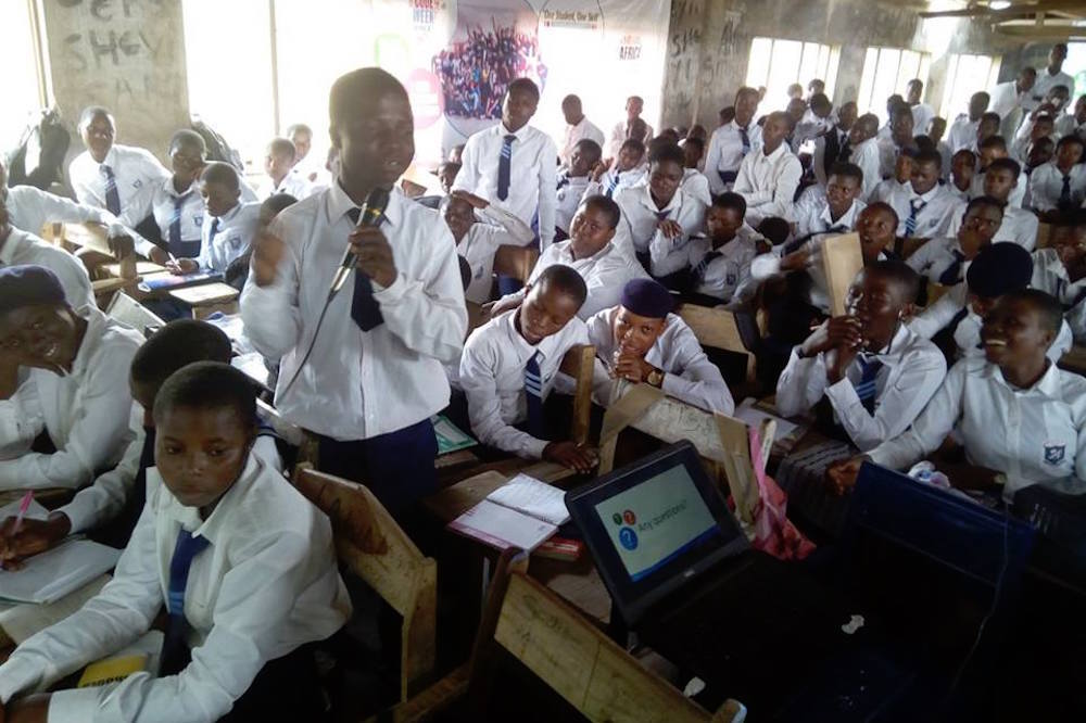 Ebenezer Grammar School At Abeotuka In Nigeria During Africa Code Week