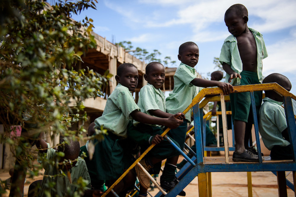 South Sudanese Boys Play At A School In Yei