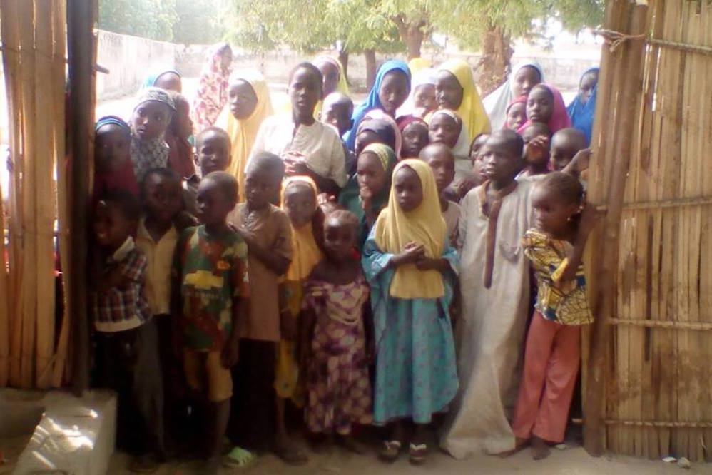 Street Childs First Temporary Learning Centre In Maiduguri Nigeria