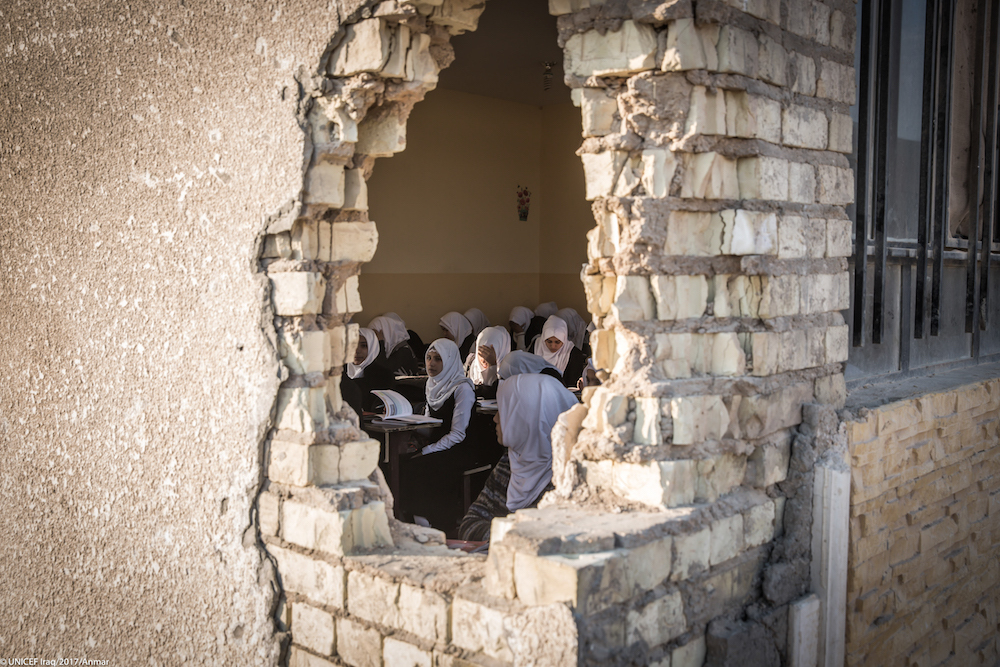 Damaged School In Iraq