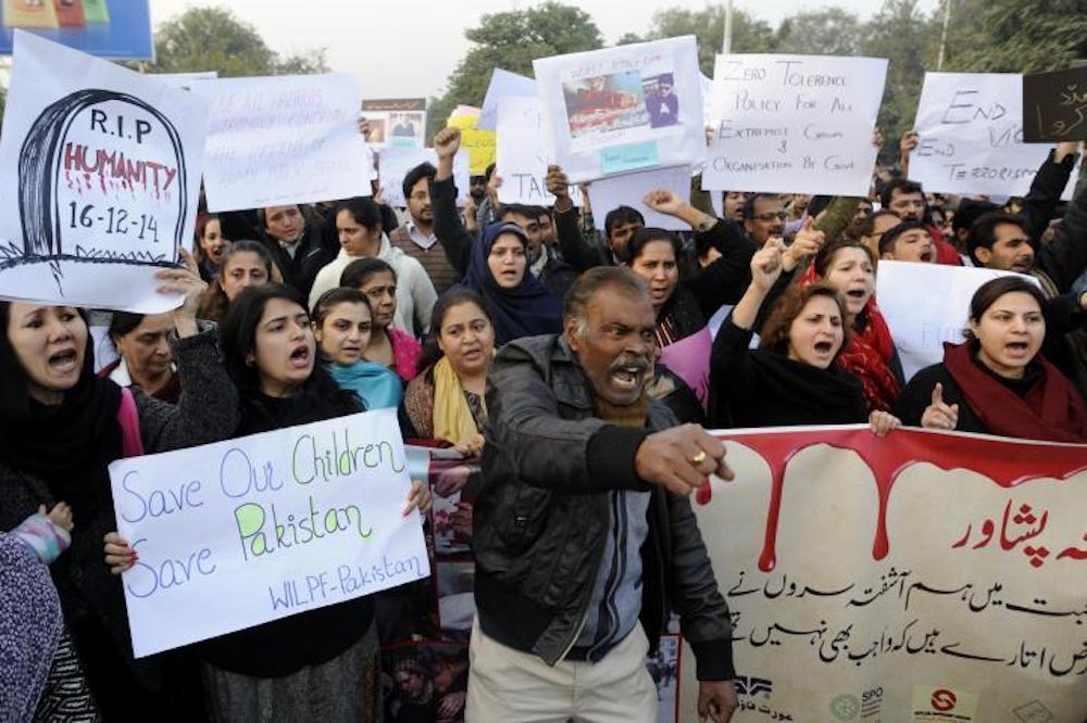 School Attack Protest In Pakistan
