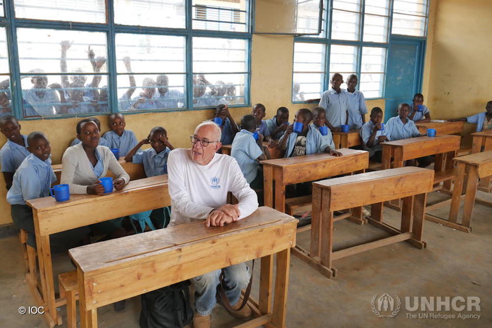 Unhcr Sports Coordinator Claude Marshall Visits A School At Mahama Refugee Camp In Rwanda