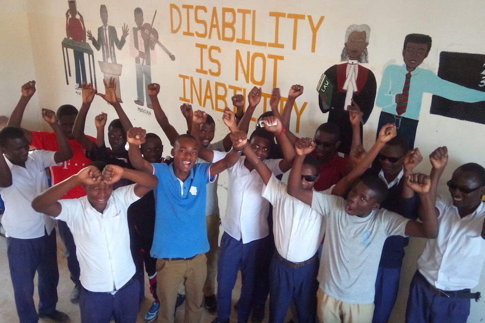 Gya Saul Paul Mwame From Tanzania With Blind Students