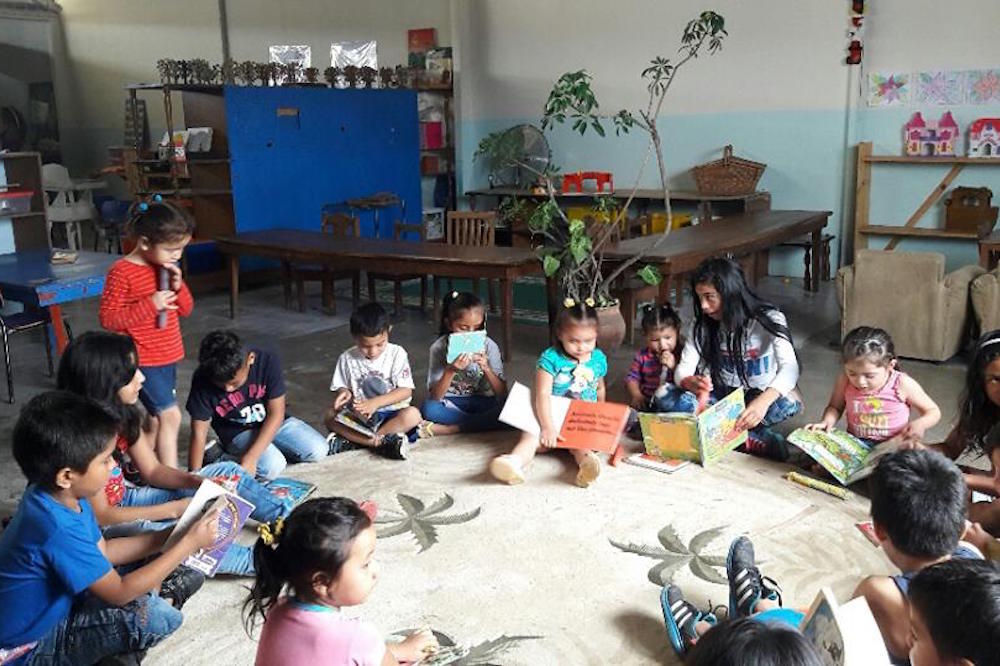 Costa Rican Children At Saturday Lunch Club Run By The Costa Rican Humanitarian Foundation
