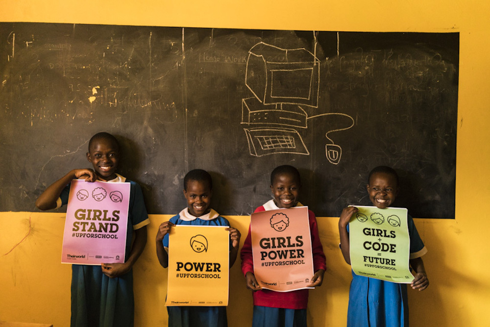 Girls At Code Club In Kibera Kenya