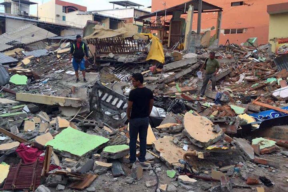 Earthquake Damage In Manta Ecuador