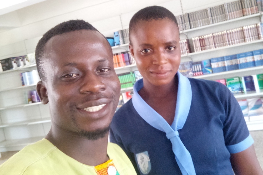 Kenneth Gyamerah Gya From Ghana And His Student Patricia