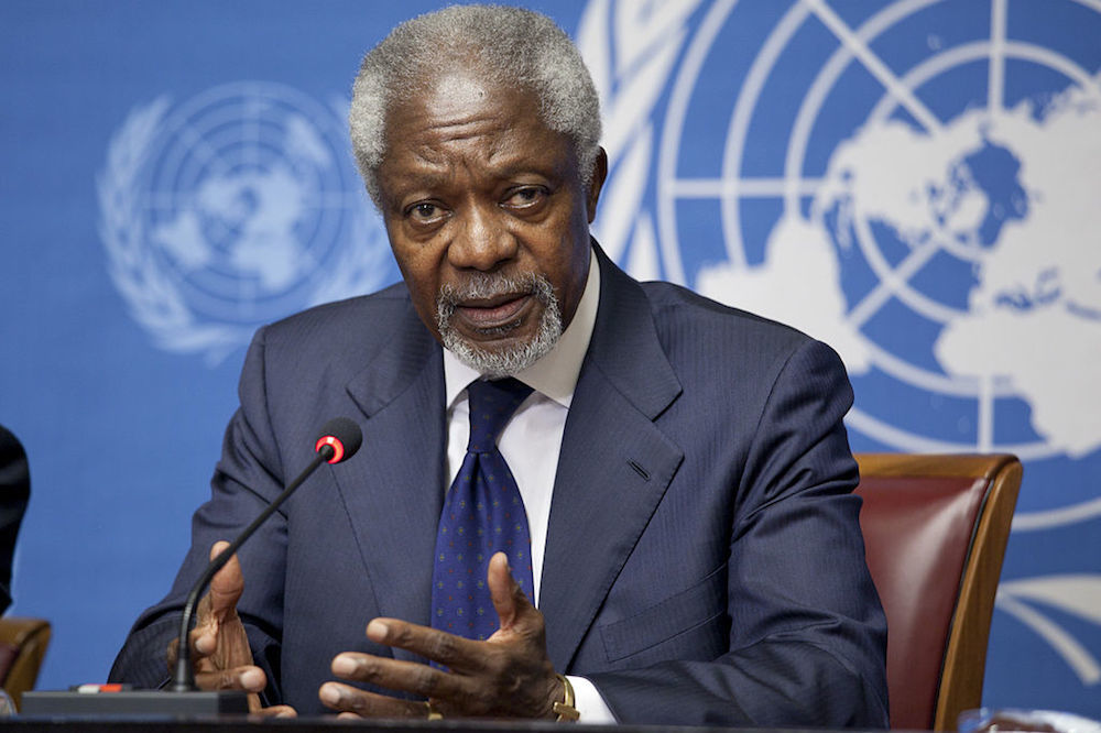 Kofi Annan At Un In 2012