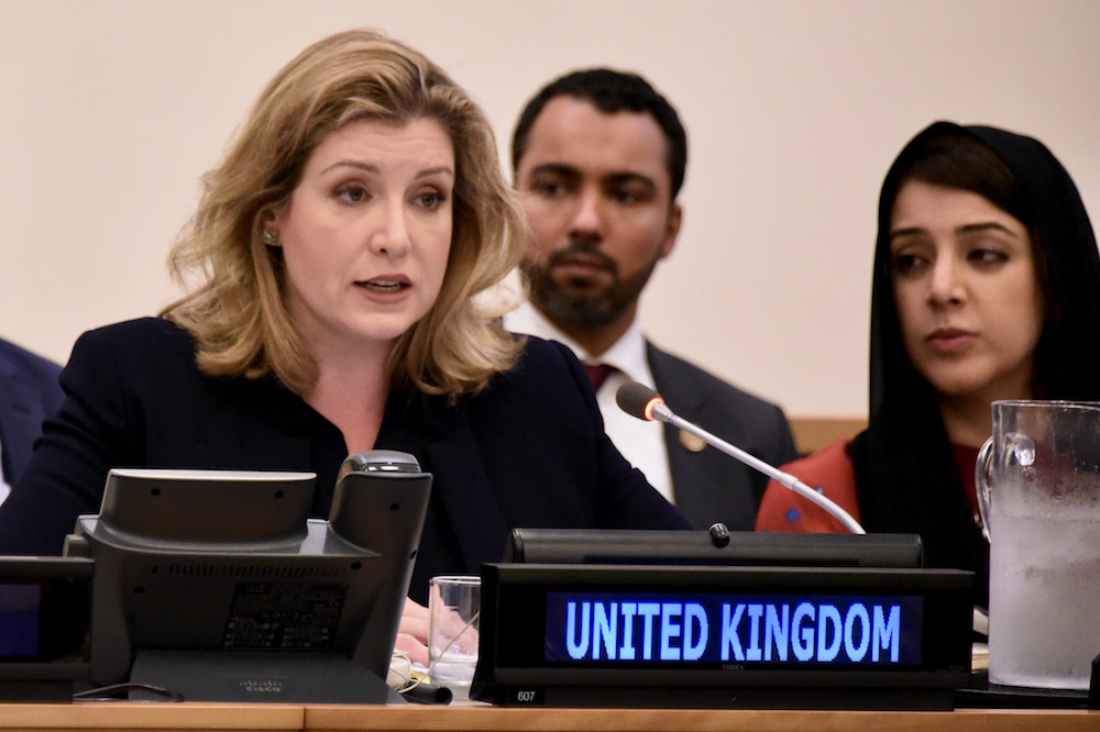 Penny Mordaunt And Reem Al Hashimy At Iffed Event