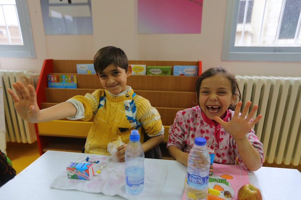 Syrian Refugee Children On The Lebanon Snack Programme