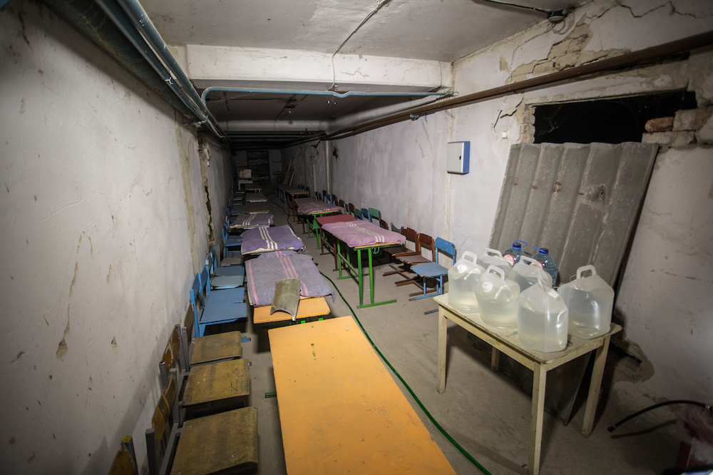 Ukraine School Bombing Shelters 1