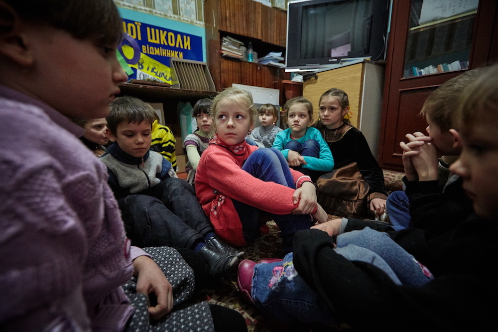 Ukraine School Bombing Shelters 2