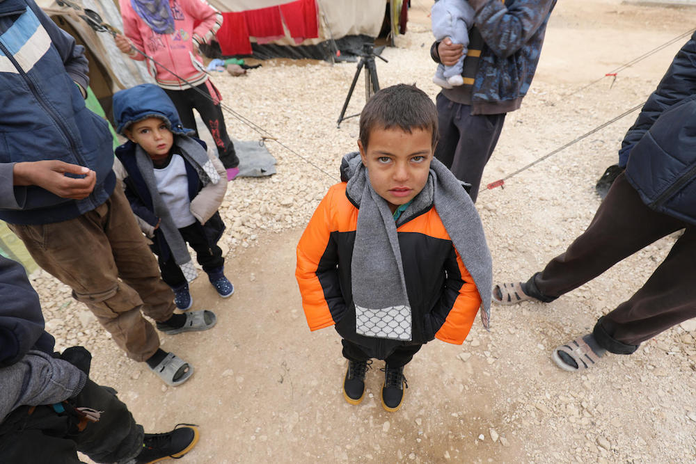 Raqqa Children In Winter Clothes