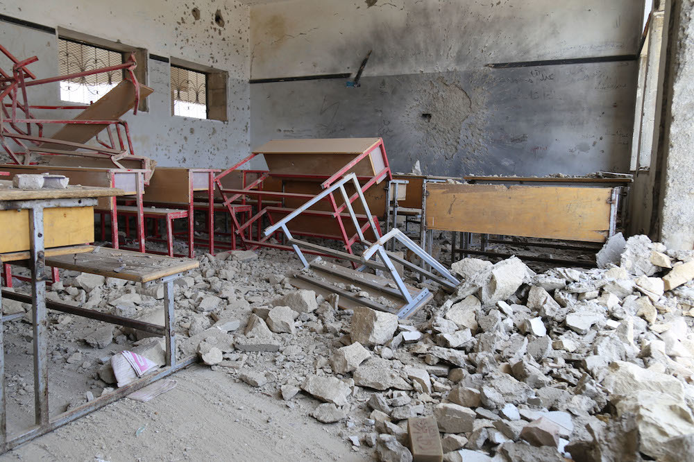 News Roundup Yemen Damaged School