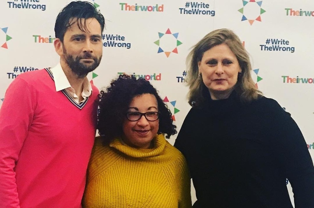 Sarah Brown With David Tennant And Claire Heuchan