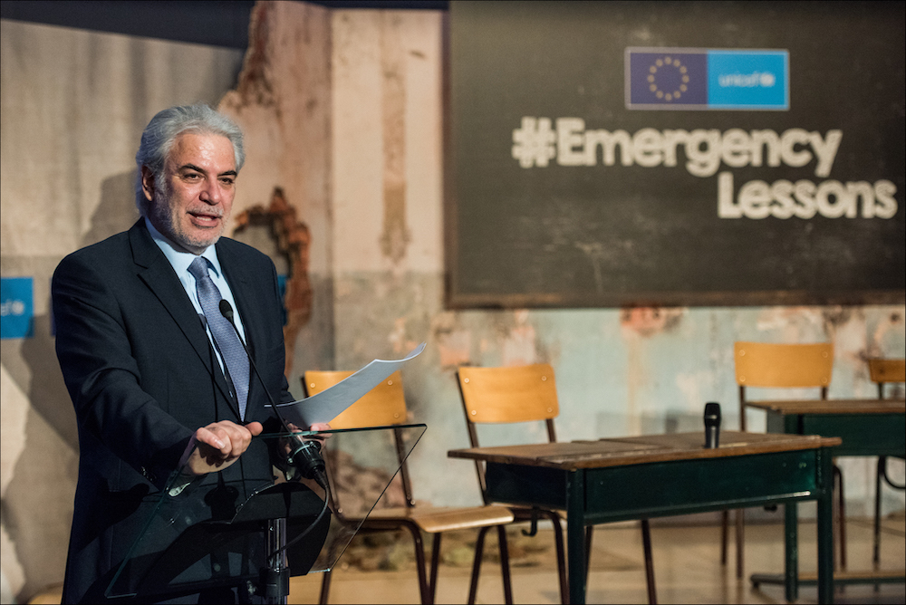 Christos Stylianides At 2016 Education In Emergencies Event In Brussels