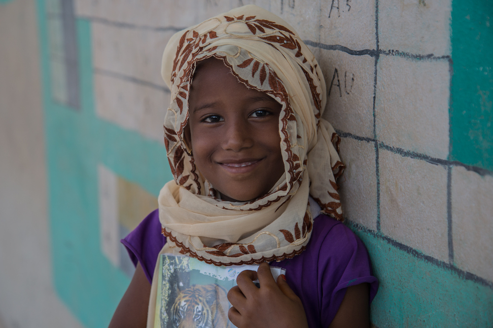 Girl At Primary School In Ethiopia