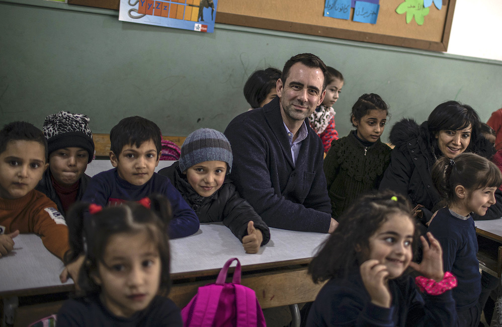 Justin Van Fleet At Kindergarten In Beirut New