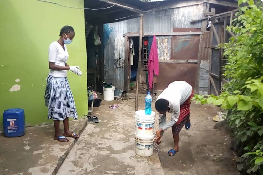 Brac Tanzania Teacher Aneth Nchimbi Gives Handwashing Advice