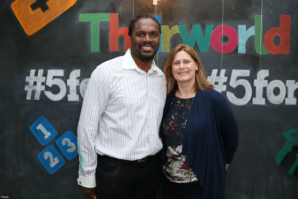 Audley Harrison And Sarah Brown At Theirworld Event