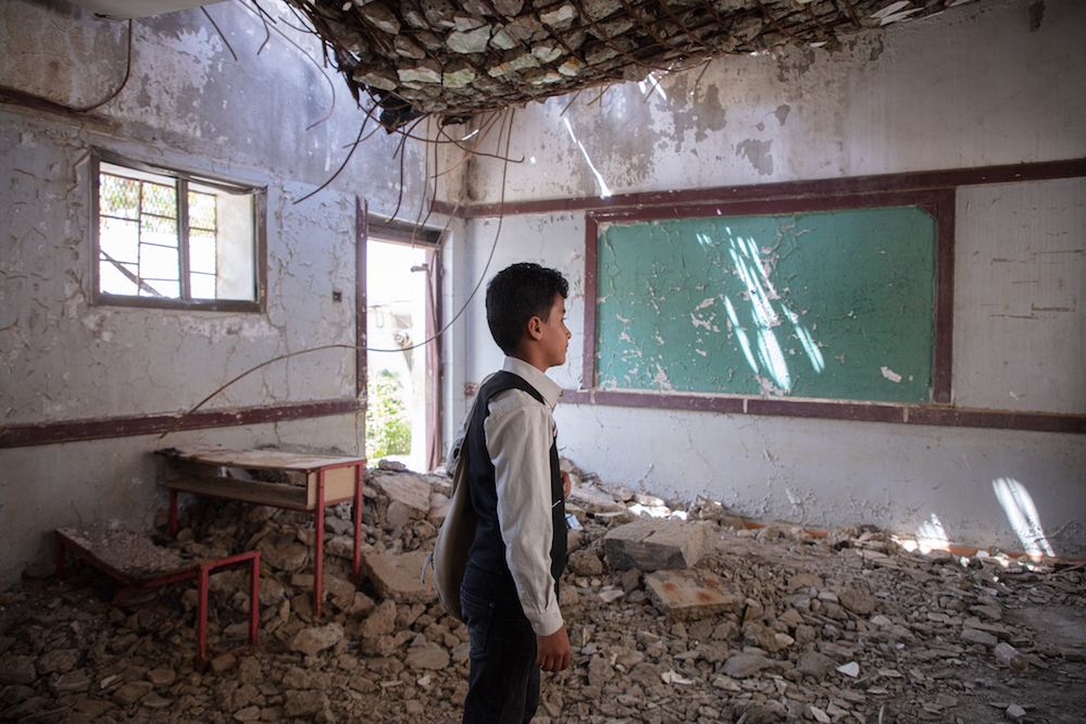 News Roundup July 9 Yemen Damaged School