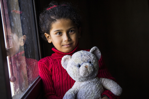 Nagham, aged eight, is no longer going to school